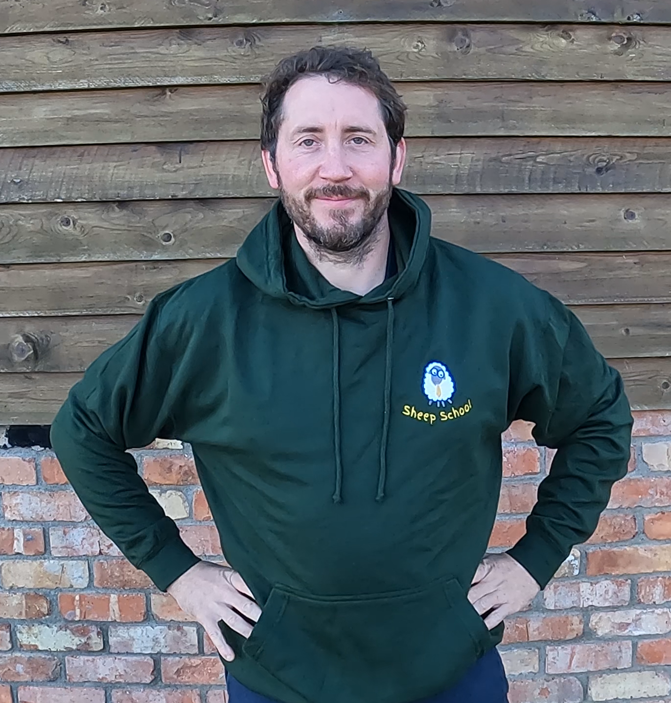 Sheep School Green Hoodie