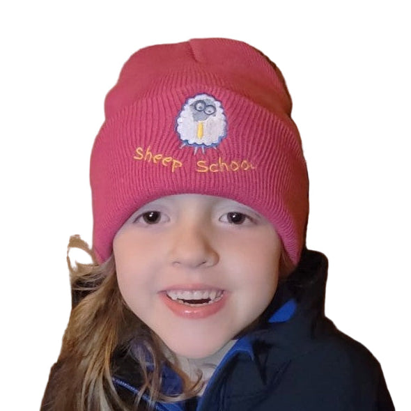 Kids Beanie Hat in Pink