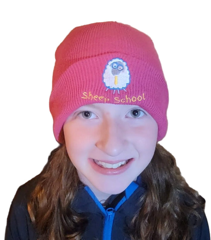 Kids Beanie Hat in Pink